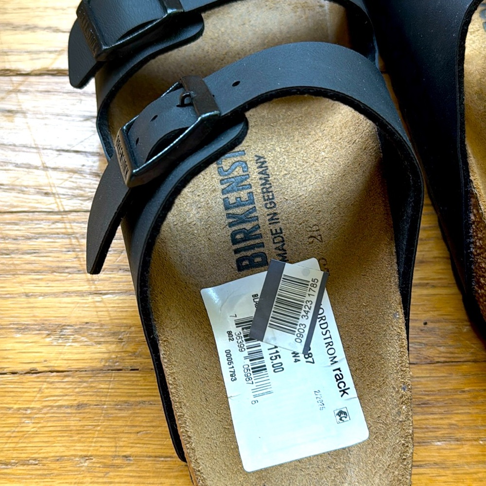 New Birkenstock black Sandals Slide size 36